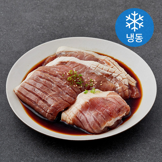 파머스팩 제주흑돼지 양념 칼집 왕구이 (냉동), 1kg, 1개