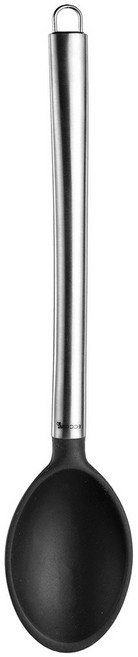 GP&me 鋼柄矽膠料理匙 33.5cm, 1支, 不鏽鋼色