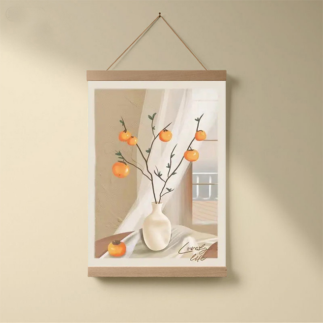 바이데 트렌디한 디자인의 두꺼비집 배전함 가리개 그림 행잉 포스터, 플라워타입 B