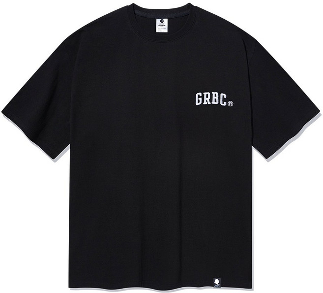 고스트리퍼블릭 통기성 스몰 자수 오버핏 반팔 티셔츠 GT-341