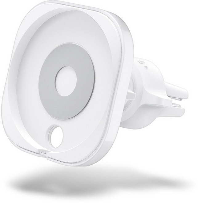 슈피겐 애플 맥세이프 맥핏 송풍구형 차량용 거치 충전기 ACP03163, 1개, 화이트