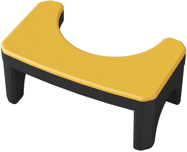 써뉴즈 욕실 자세 발 받침대, 옐로우