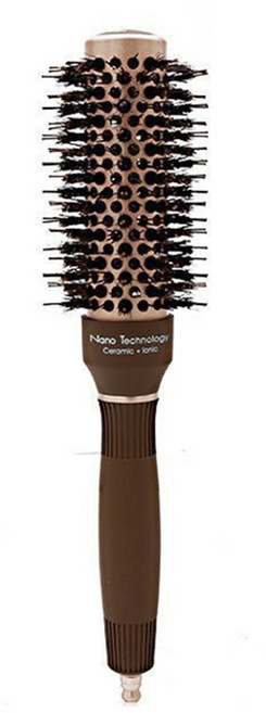 SIANG SI 鋁管陶瓷圓梳 32# 捲髮蓬鬆造型梳, 單一顏色, 1支