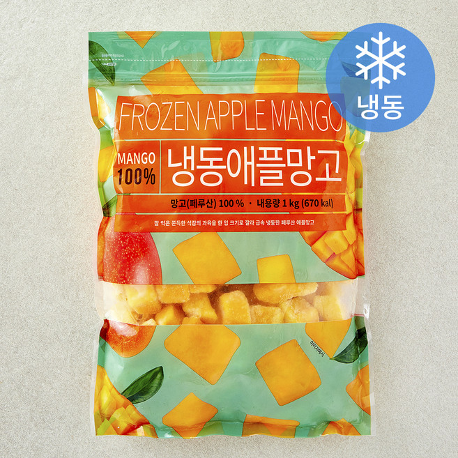페루산 애플망고 (냉동), 1개, 1kg