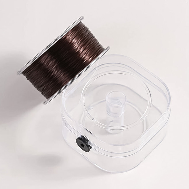 코히모 폴리우레탄 비즈 팔찌 매듭줄 5W0573 길이 100m x 두께 0.8mm, 커피, 1개