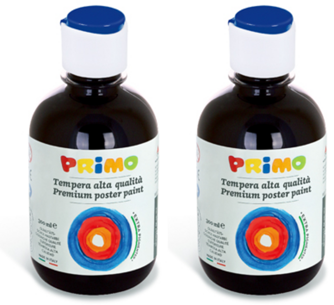 PRiMO 종이나라 템페라 물감 검정 2p, 300ml, 1색