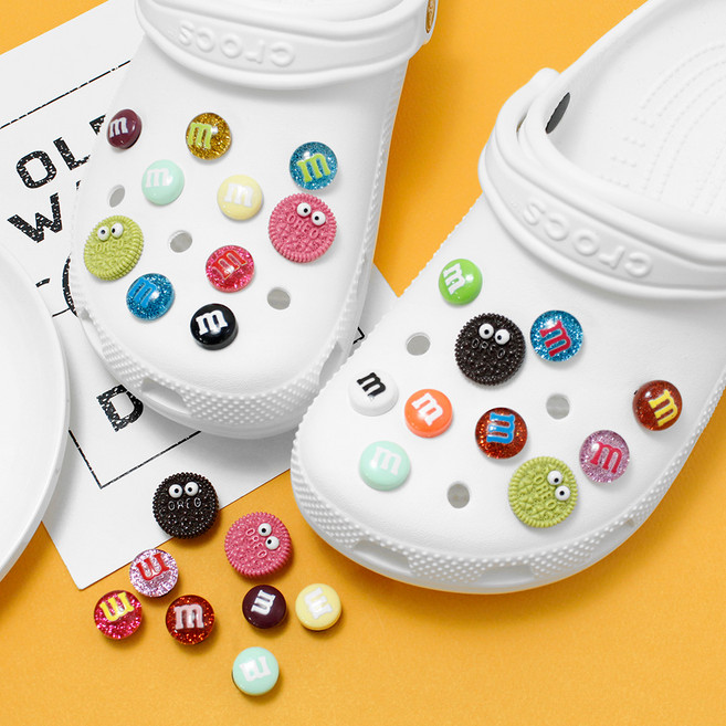 巧克力餅乾布希鞋裝飾鞋扣