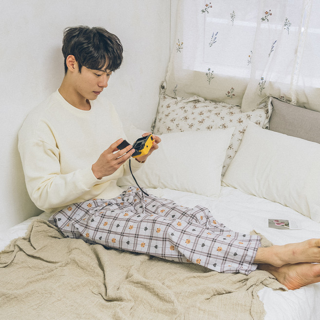 씨엘스토리 남성용 통기성 특면 9부 파자마 바지