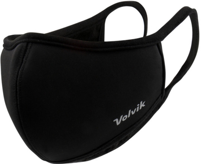 볼빅 3D 입체 에어홀 방한 골프마스크, 블랙, 1개