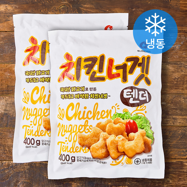 마니커에프앤지 치킨너겟 텐더 400g + 400g (냉동), 800g, 1개