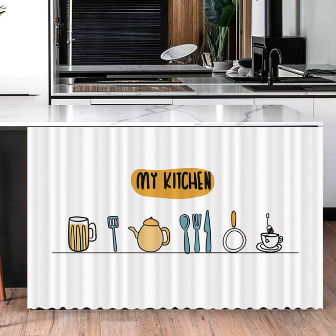 아티홈 마이 키친 벨크로 캐비닛 커튼