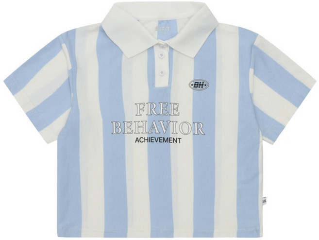 에스핏 스트라이프 카라 티셔츠