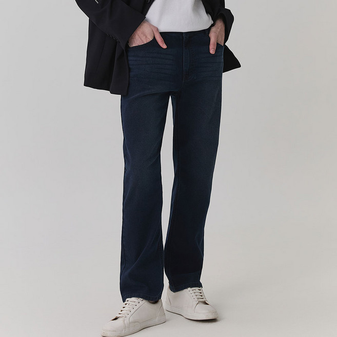 뱅뱅 남성용 라이크라 시그니처 데님 팬츠