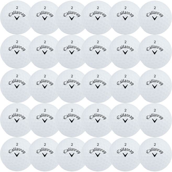 Callaway 卡拉威 綜合二手球 實惠型, 白色, 1個, 30入