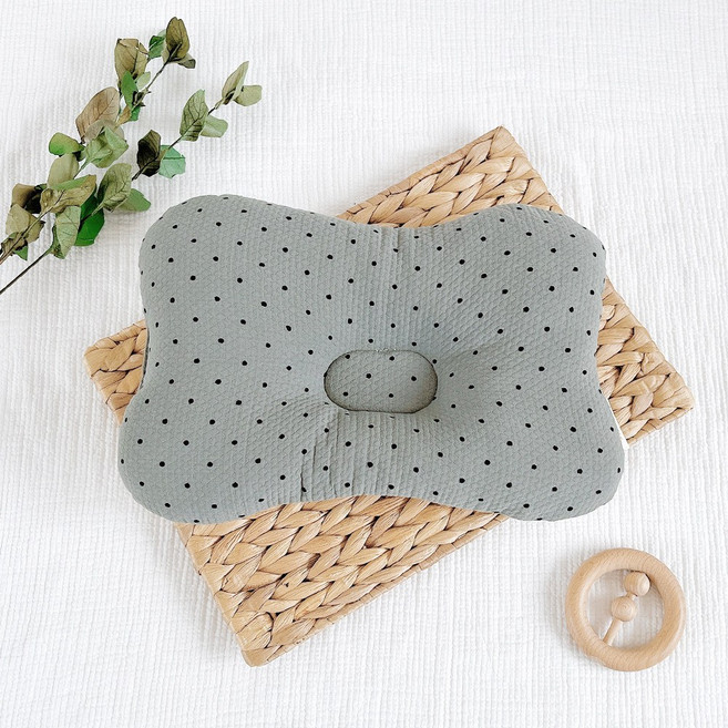 마롤로뜨 유아용 코지도트 베개, 카키, 1개