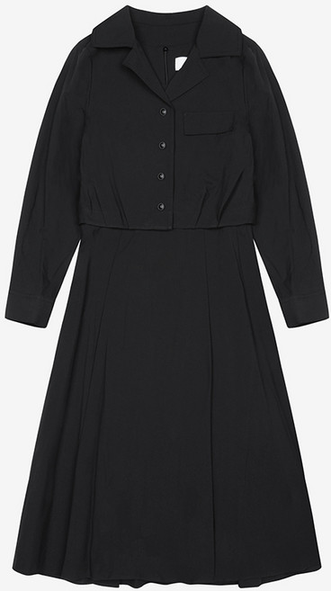 베스띠벨리 여성용 자켓 + 슬리브리스 원피스 세트 BKOAC2506