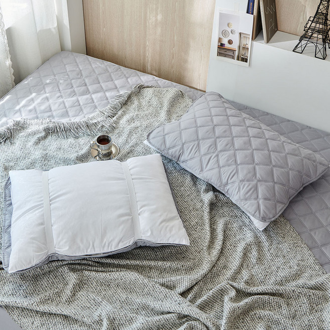 데시뉴 뉴노멀 향균 누빔 베개커버 이중 밴딩형