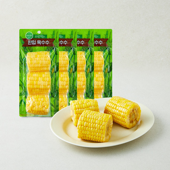 한입 옥수수, 250g, 4개