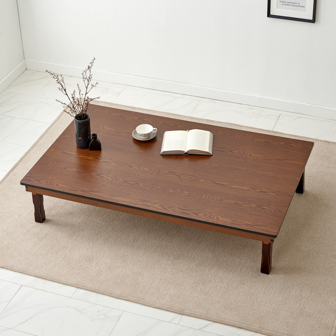 예다움 국내제작 전통 짜맞춤 접이식 1500 특대형 직교자상 밥상 테이블, 엔틱