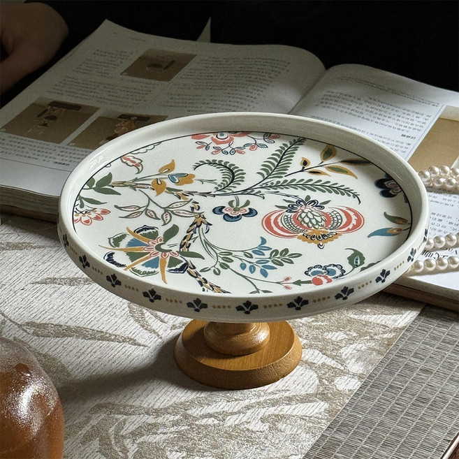 Living gonggam 室內裝飾復古木質飾品香水託盤, 木質