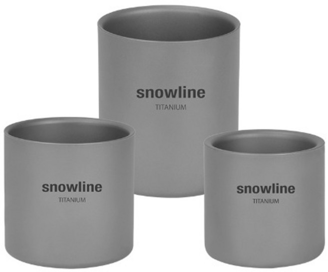 snowline 戶外鈦杯3件組 SND5UCW016, 1套, 混合色