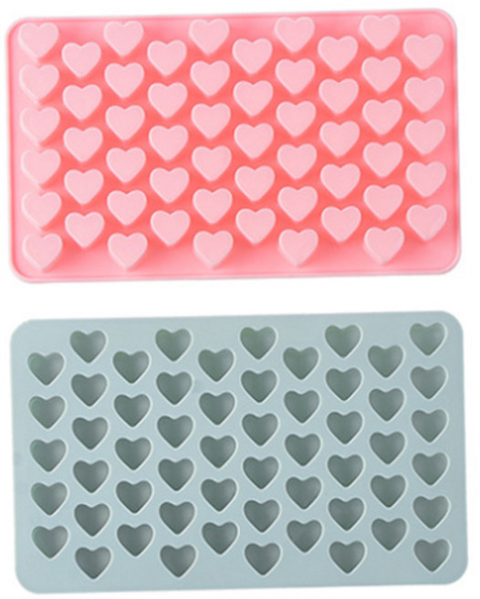 미니 하트 55구 실리콘 몰드, 랜덤 발송, 2개