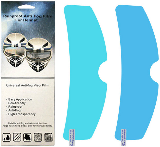 앤티스 HD 안티포그 핼멧 김서림 방지 스티커 필름 2종 x 2p 세트, 혼합색상