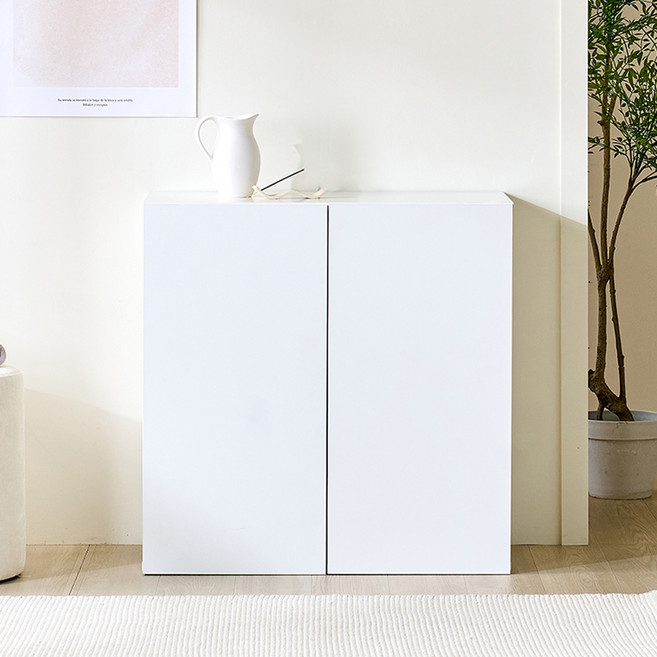 웰퍼니쳐 에이라 댐핑 도어 LPM 수납장 민자도어 방문설치, 화이트