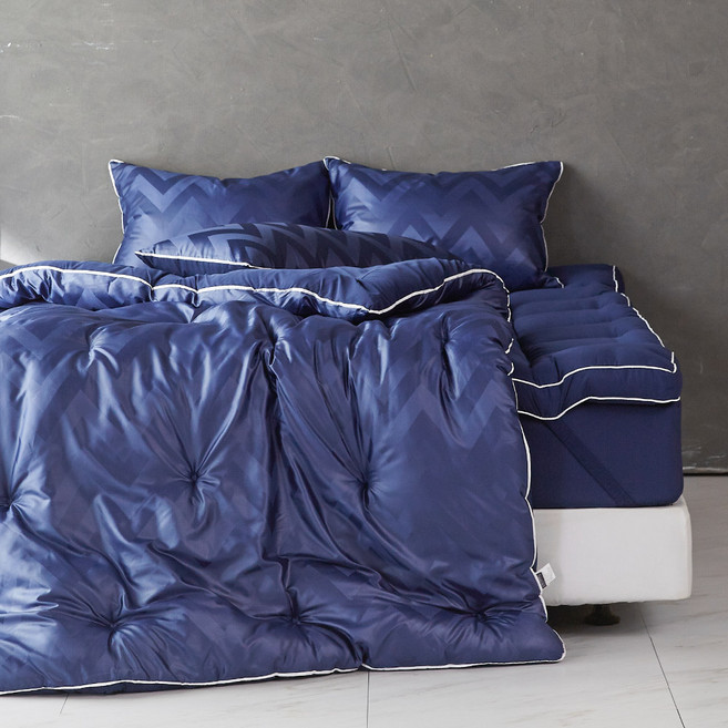 라뽐므 데인티 알러지방지 차렵침구세트 + 바디필로우 + 특대형세탁망