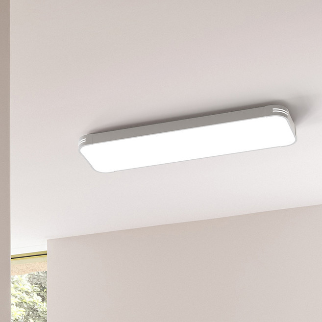 비츠조명 LED 메리아 주방 천장등 25W, 화이트 + 주광색