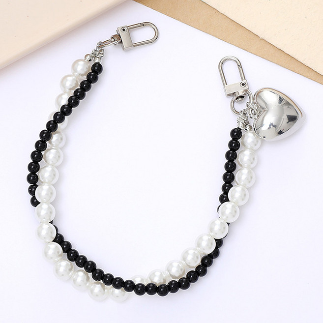 끄레앙 두줄 펄 가방고리 AK395