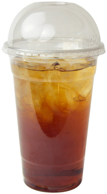 INP PET冷飲杯 杯身 + 圓頂開孔杯蓋 套組, 1組, 50入