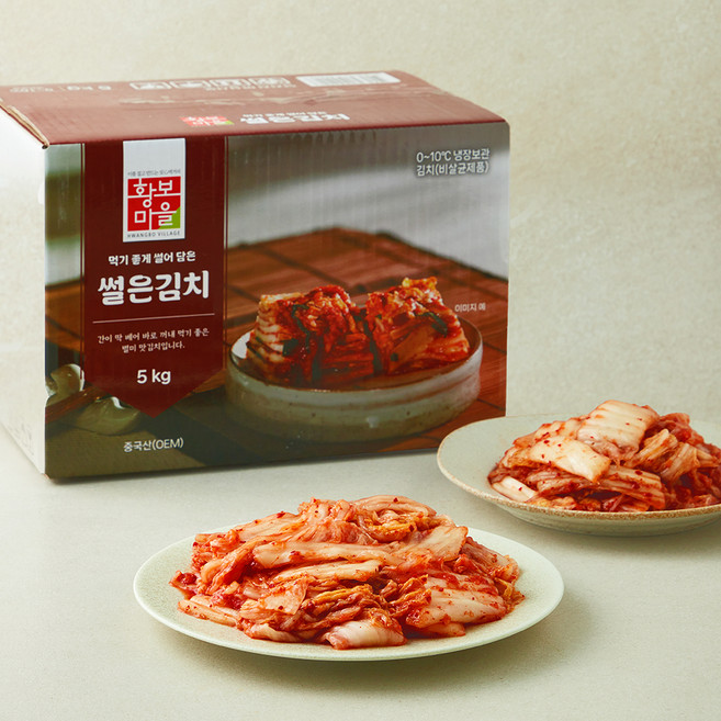 황보마을 썰은김치, 5kg, 1개