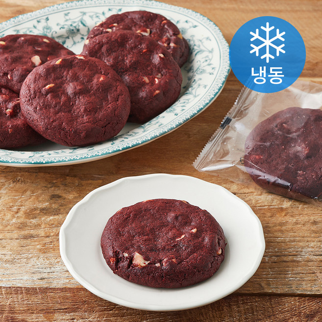 더블스윗 레드벨벳 마카다미아 르뱅쿠키 (냉동), 100g, 1개입, 8개