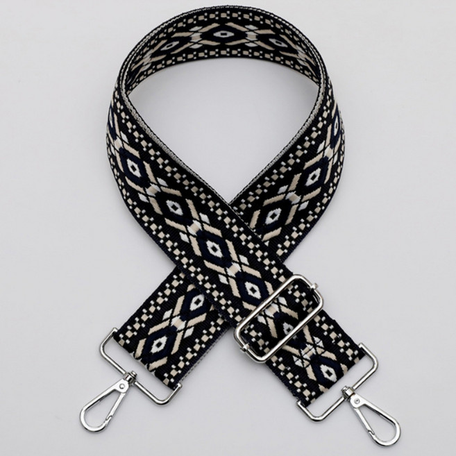 알로데 에스닉 자카드 핸드백 스트랩