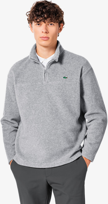 라코스테 남성용 플리스 반집업