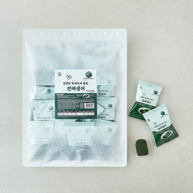 주일 간편한 한끼식사 완도 건매생이 20개입, 40g, 1개