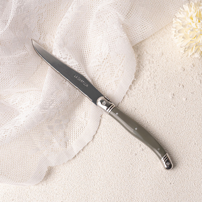 까르투하 앙클라 라귀올 양식 디너 나이프 테이블 나이프, 그레이, 1개