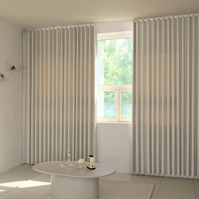 창안애 플레인 주름유지가공 형상 암막커튼