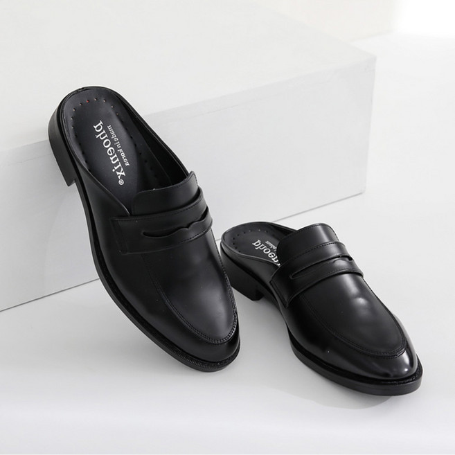 GODSHOE 男士 Eswai 牛皮便士穆勒鞋