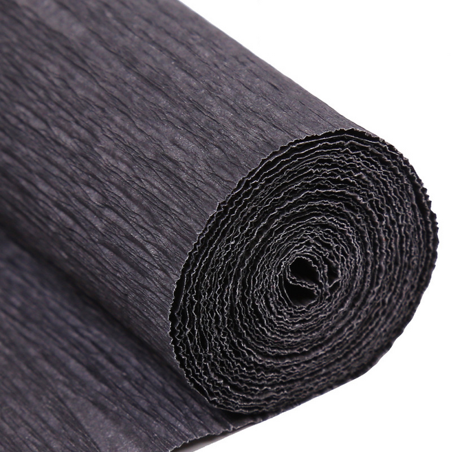 코히모 두성 투톤 주름지 구김지 50 x 250 cm 4W090, 1개, 블랙