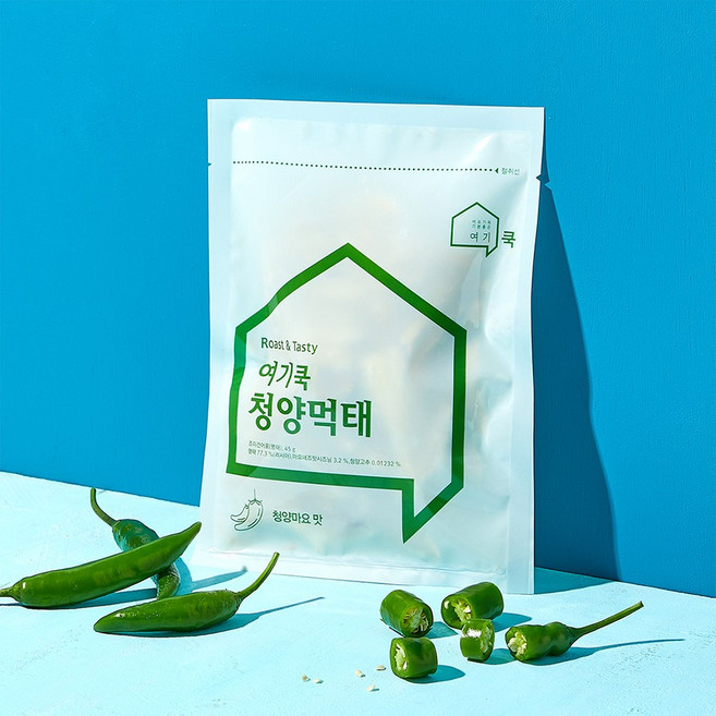여기쿡 로스팅 시즈닝 청양먹태, 45g, 3개