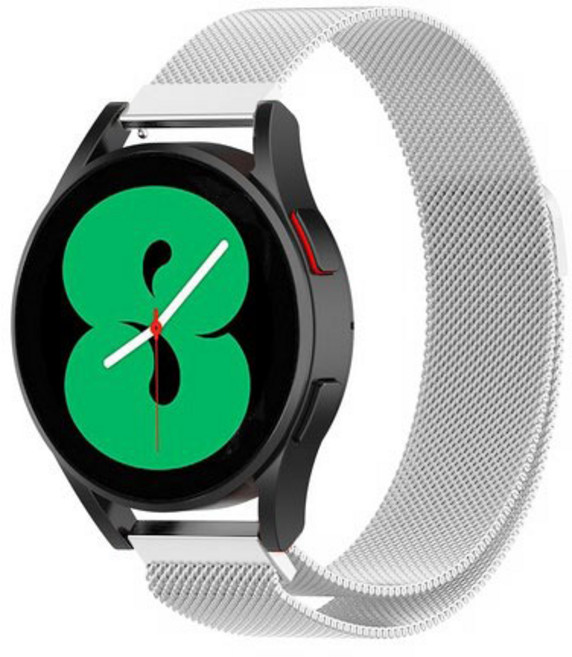 루아러블 갤럭시워치 호환 밀레니즈 메쉬 마그네틱 메탈 스트랩, 앤틱화이트, 1개