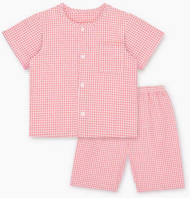 유니프랜드 아동용 시어서커 5부 잠옷 세트