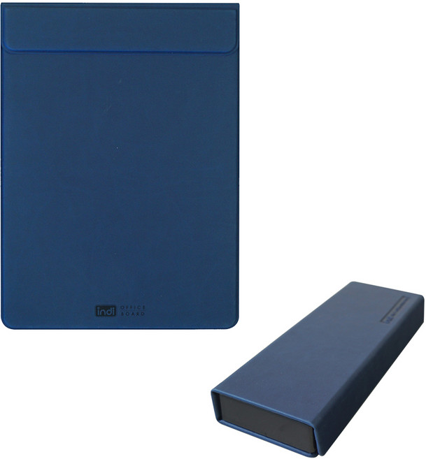 인디 마그네오 이지클립보드 IG00A7 + 스퀘어 마그넷 케이스 IG11A0, 네이비, 1세트