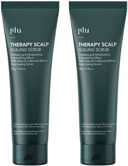 plu 頭皮護理去角質磨砂膏, 200g, 2入