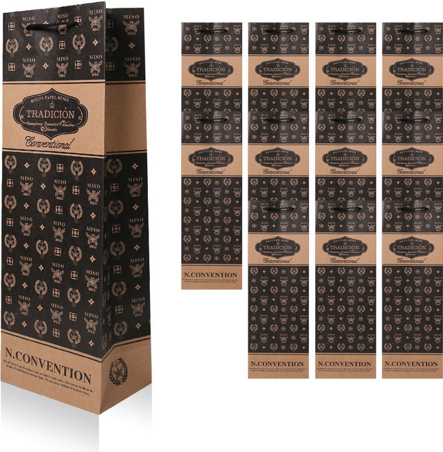 리드홈 노블레스 고급 와인쇼핑백, 왕관, 12개