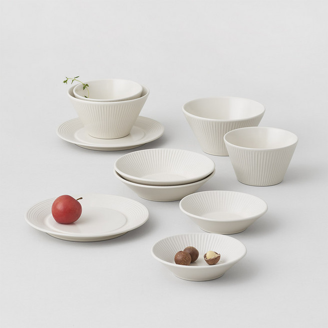 르난세 휘게 2인 식기 세트 10p, 크림, 식기 10종, 1세트