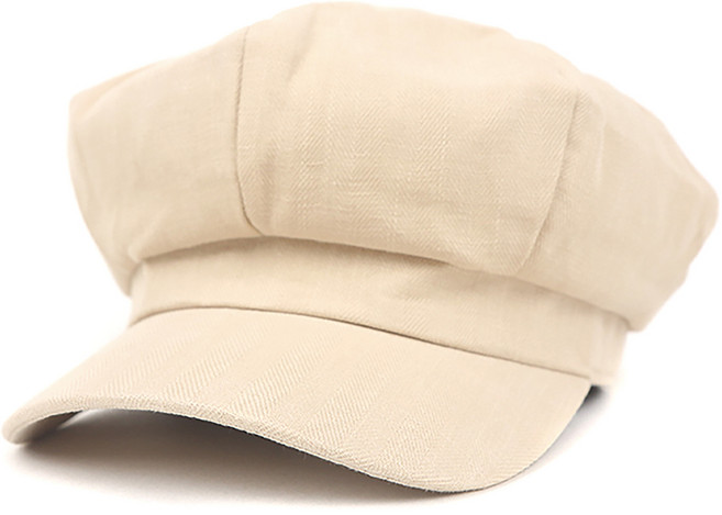 아이엠캡 린넨 심플 뉴스보이캡