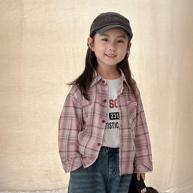 스타빈 데일리 체크 긴팔 셔츠